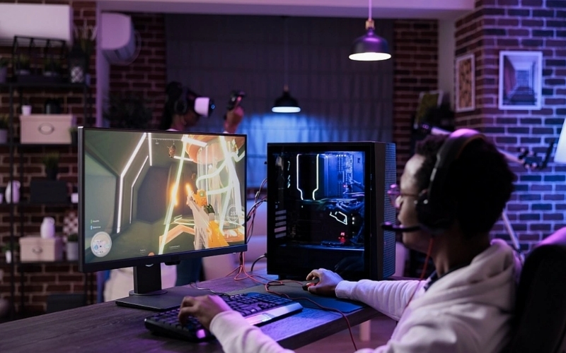 Người dùng trải nghiệm game Epost mới tại trung tâm số